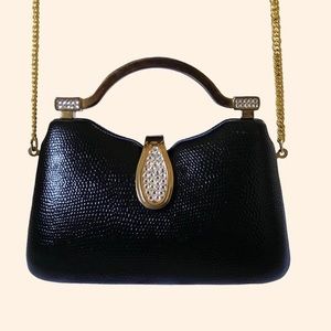 Isabella Adams Black & Gold Purse